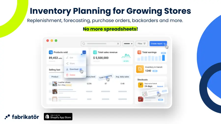You can optimize production orders with Fabrikatör inventory planning solution