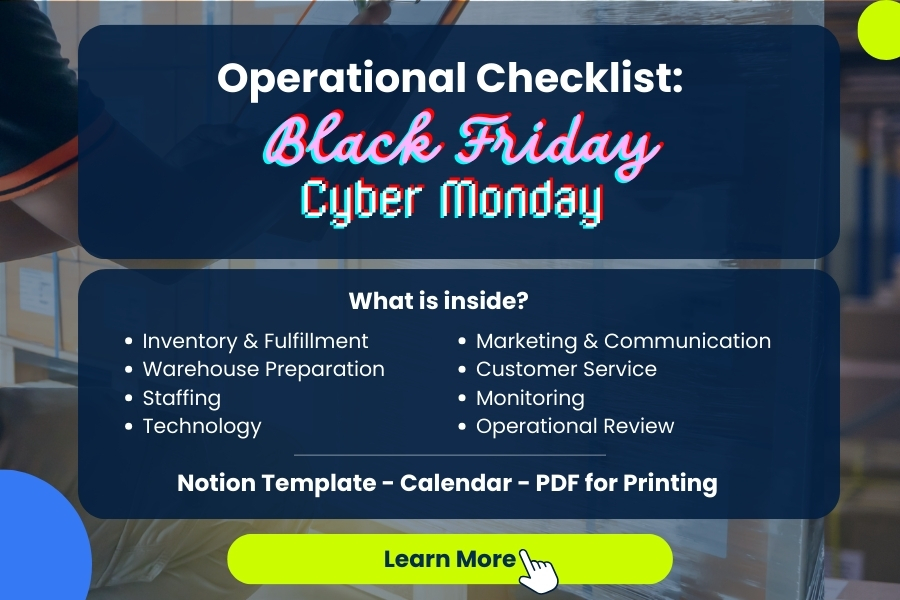 Operational checklist to prepare eCommerce stores for Black Friday and Cyber Monday