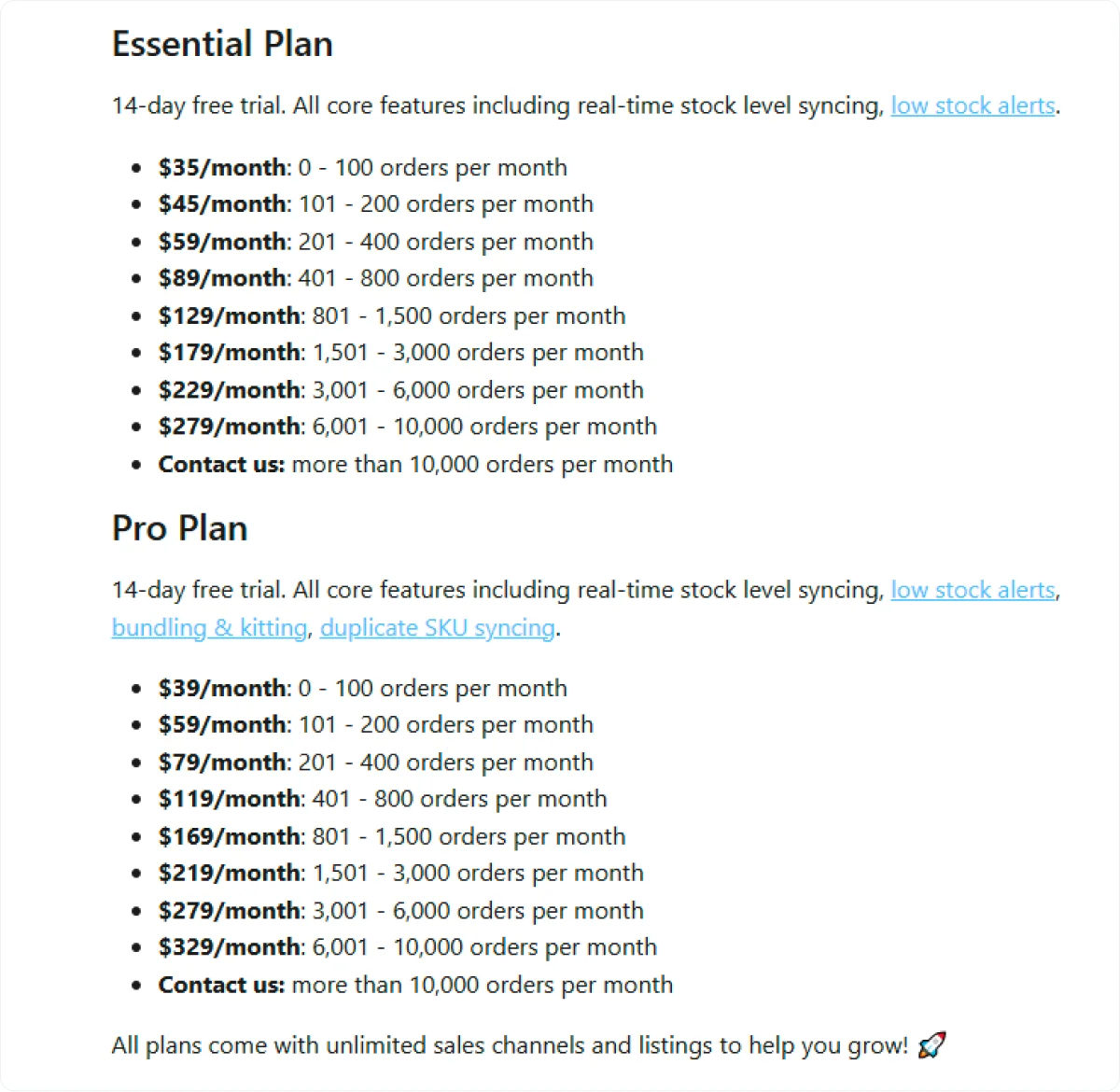 trunk-pricing