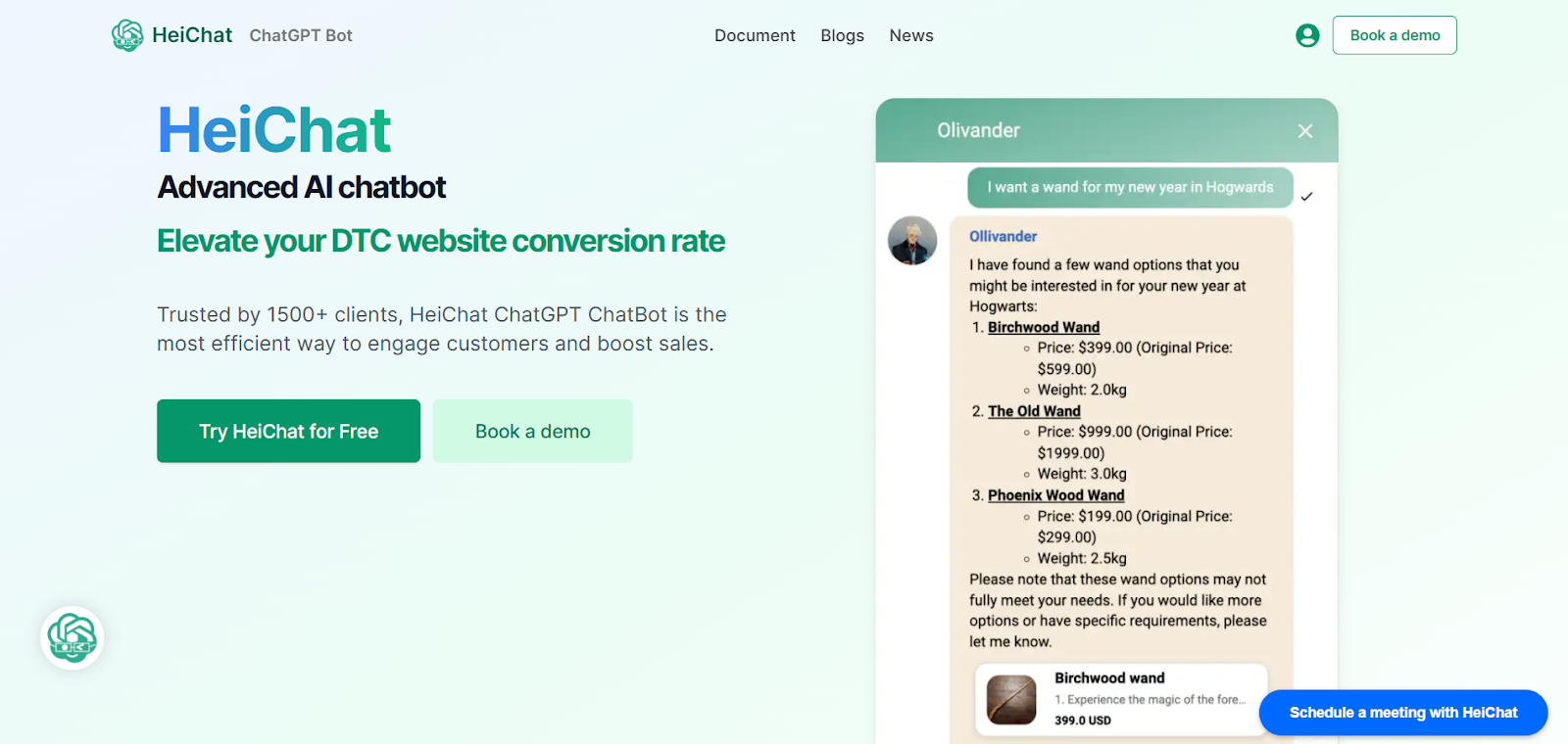 HeiChat Homepage