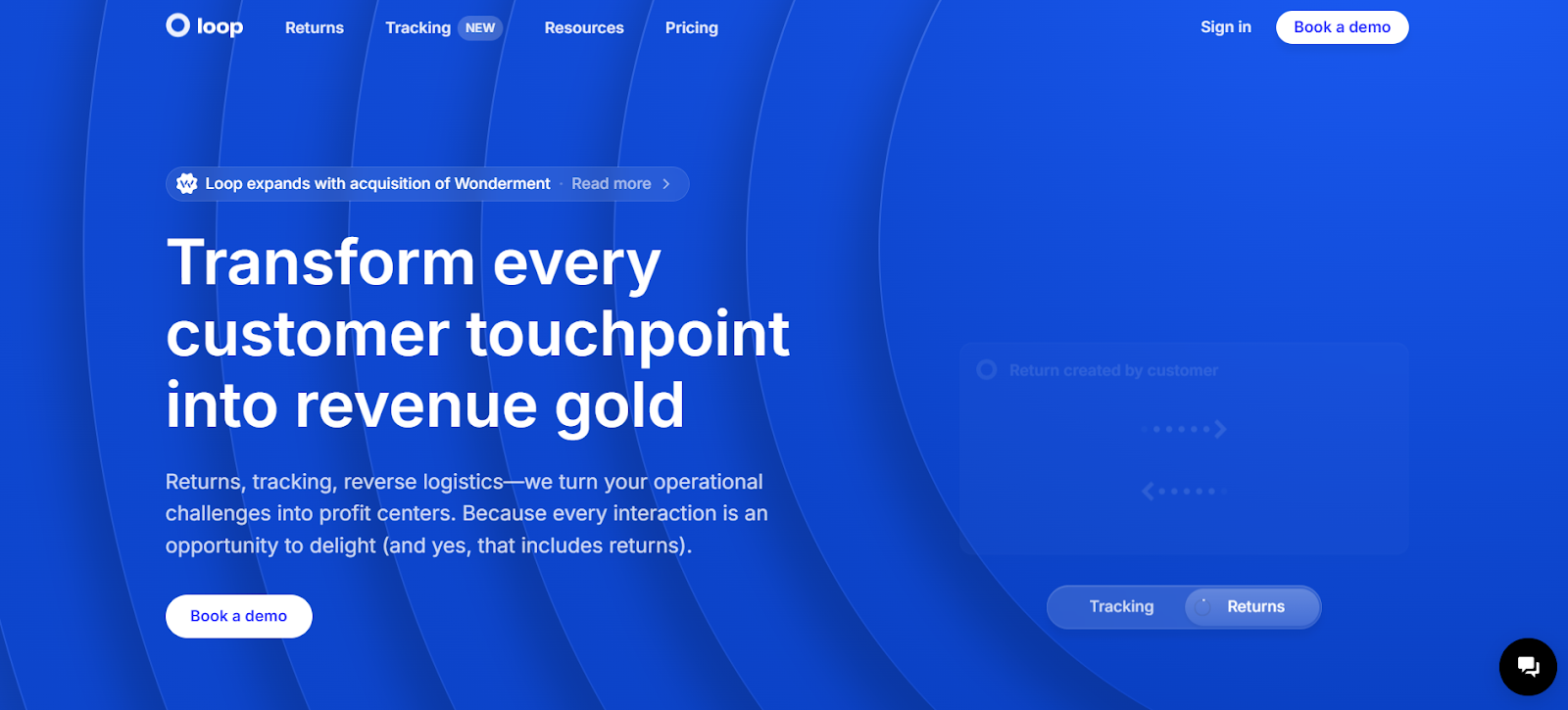 Loop Returns HomePage